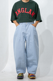 Dart Denim Balloon Pants