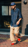 Dart Denim Half Shirt