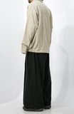 Linen Belt Wide Pants