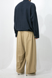 Linen Belt Wide Pants