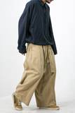 Linen Belt Wide Pants