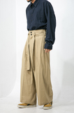 Linen Belt Wide Pants