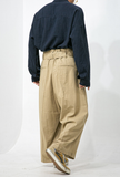 Linen Belt Wide Pants