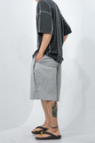 Nylon Easy Wide Half Pants