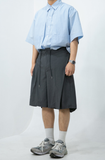 Oblique Skirt Half Pants