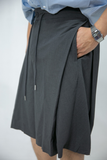 Oblique Skirt Half Pants