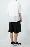 Oblique Skirt Half Pants