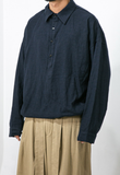 PK Half Open Linen Shirt