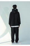 DOUBLE REGLAN SOLID HOODY MSOHD001-BK