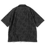 PAISLEY JAQUARD OVERSIZED HALF SHIRTS