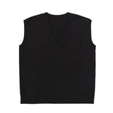 Formal fit v-neck knit vest 002