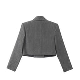 Overfit double short jacket 004