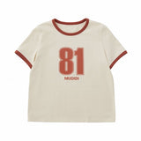 Oversize numbering t-shirt 002　(Numbering t-shirt 002)