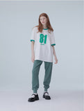 Oversize numbering t-shirt 002　(Numbering t-shirt 002)
