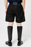 Black pocket shorts