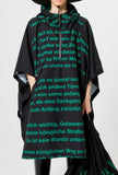 Lettering poncho