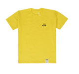 Small Drawing Smile White Clip Short Sleeve Tee
