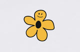 Small Drawing Flower Smile White Clip Tee