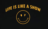 Life Arch Logo Line Dot Smile White Clip Tee