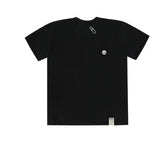 Small Drawing Smile Black Embroidery Clip Tee