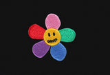 Rainbow Flower Embroidery Hood Clip Tee