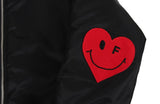 Elbow Embroidery Heart Smile Airline Jumper MA-1