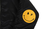 Elbow Embroidery Dot Smile Aviation Jumper MA-1