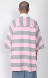 Stripe Oversized Polo Shirt