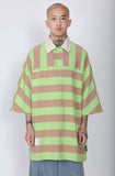 Stripe Oversized Polo Shirt