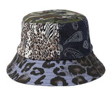 Pattern Mixed Bucket Hat
