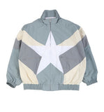 Star Oversized Windbreaker Jacket