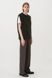 Open Slit Wide Trousers