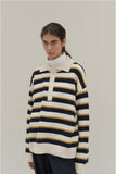 Llama Wool Striped Polo