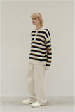 Llama Wool Striped Polo