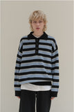 Llama Wool Striped Polo