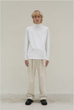 Ecru Cotton Belted Trousers