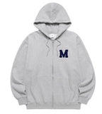 M LOGO FULL-ZIP HOODIE