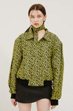 scarf blouson flower