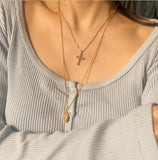 Gaia Cubie Cross Necklace