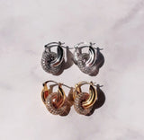 Vera Double Cubic Earrings