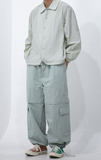 Two-way Nylon Wide String Pants