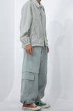 Two-way Nylon Wide String Pants