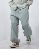 Two-way Nylon Wide String Pants