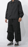 Two-way Nylon Wide String Pants