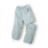 Two-way Nylon Wide String Pants