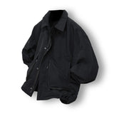 Two-way Solid Pocket Nylon Jacket