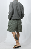 Two-way Solid Pocket Nylon Jacket