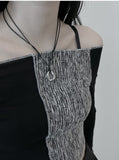 Wave line necklace