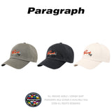 Flame Embroidery Ball Cap No.065