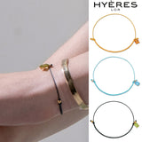 Etincelle color Silver thread bracelet